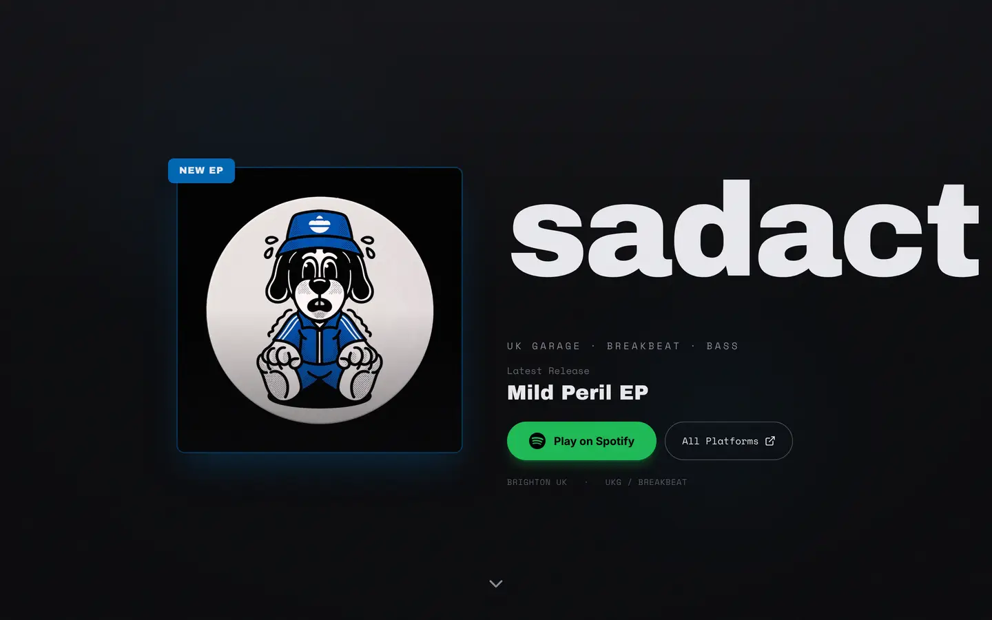 sadact mild peril EP artwork